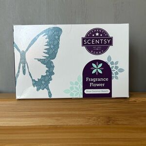 NEW Scentsy Blue Coconut Beach Fragrance Flower